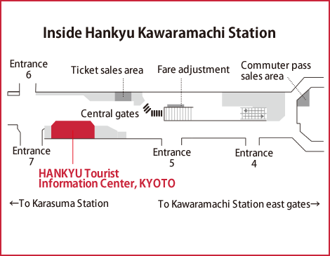 Hankyu Tourist Center, OSAKA-UMEDA map