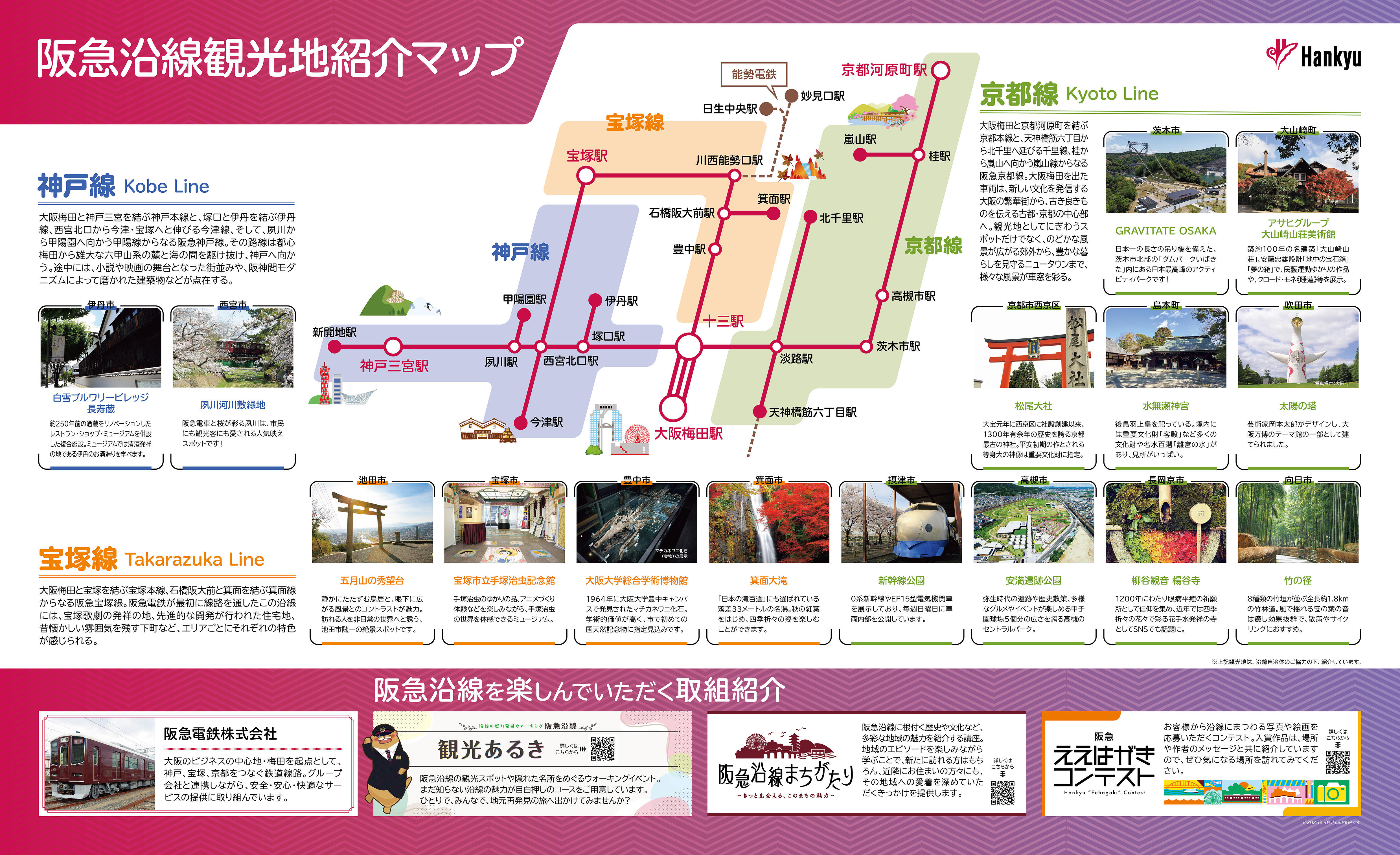 阪急沿線観光地紹介マップ