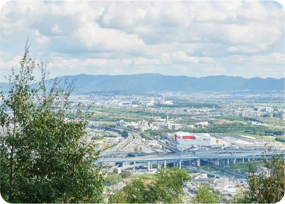 【大山崎町】天王山旗立松展望台
