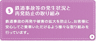 鉄道事故等の発生状況と再発防止の取り組み