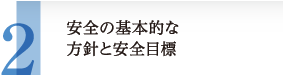 安全の基本的な方針と安全目標