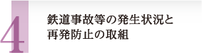 鉄道事故等の発生状況と再発防止の取組