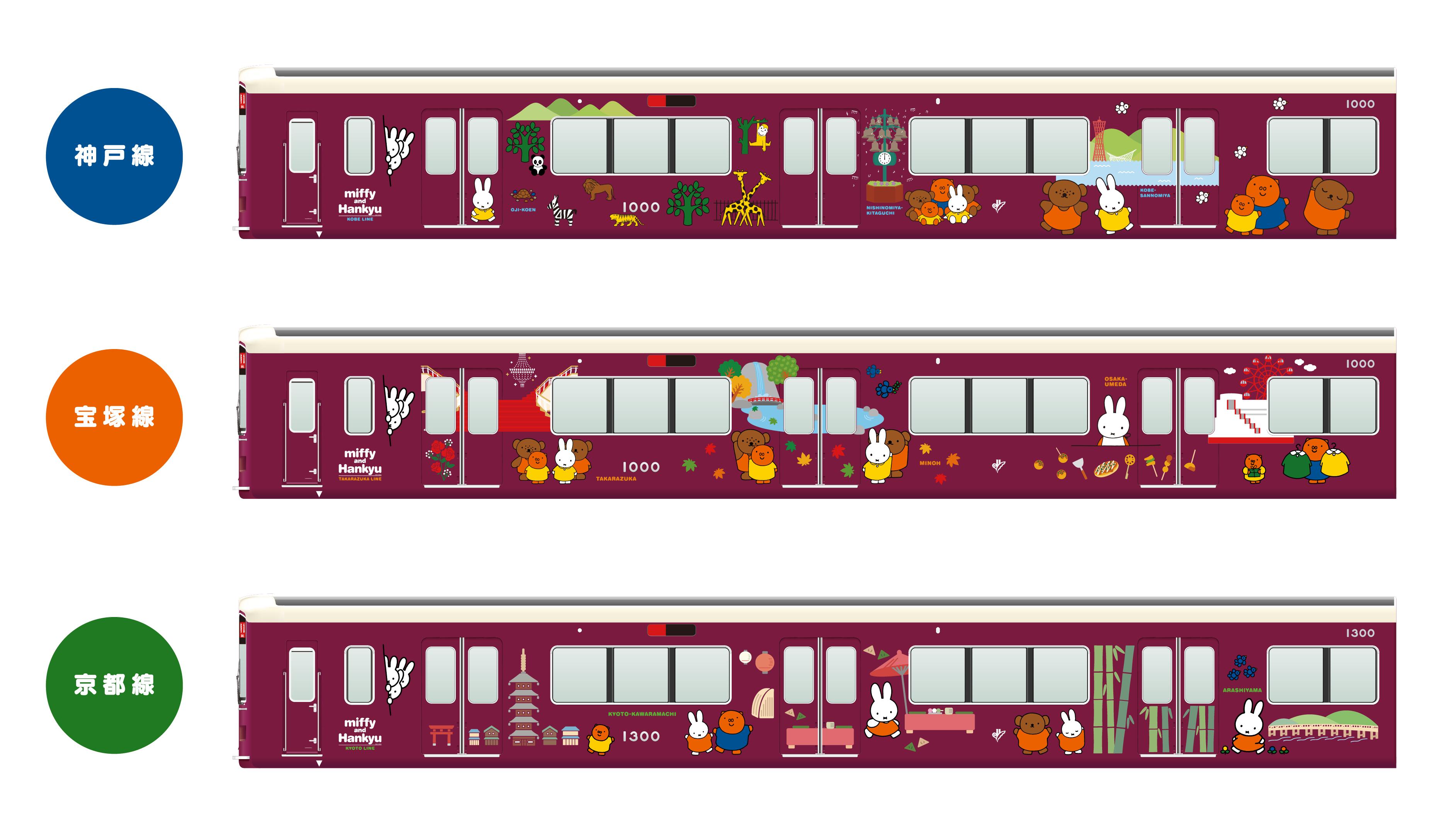 ミッフィーちゃん✖️阪急電車