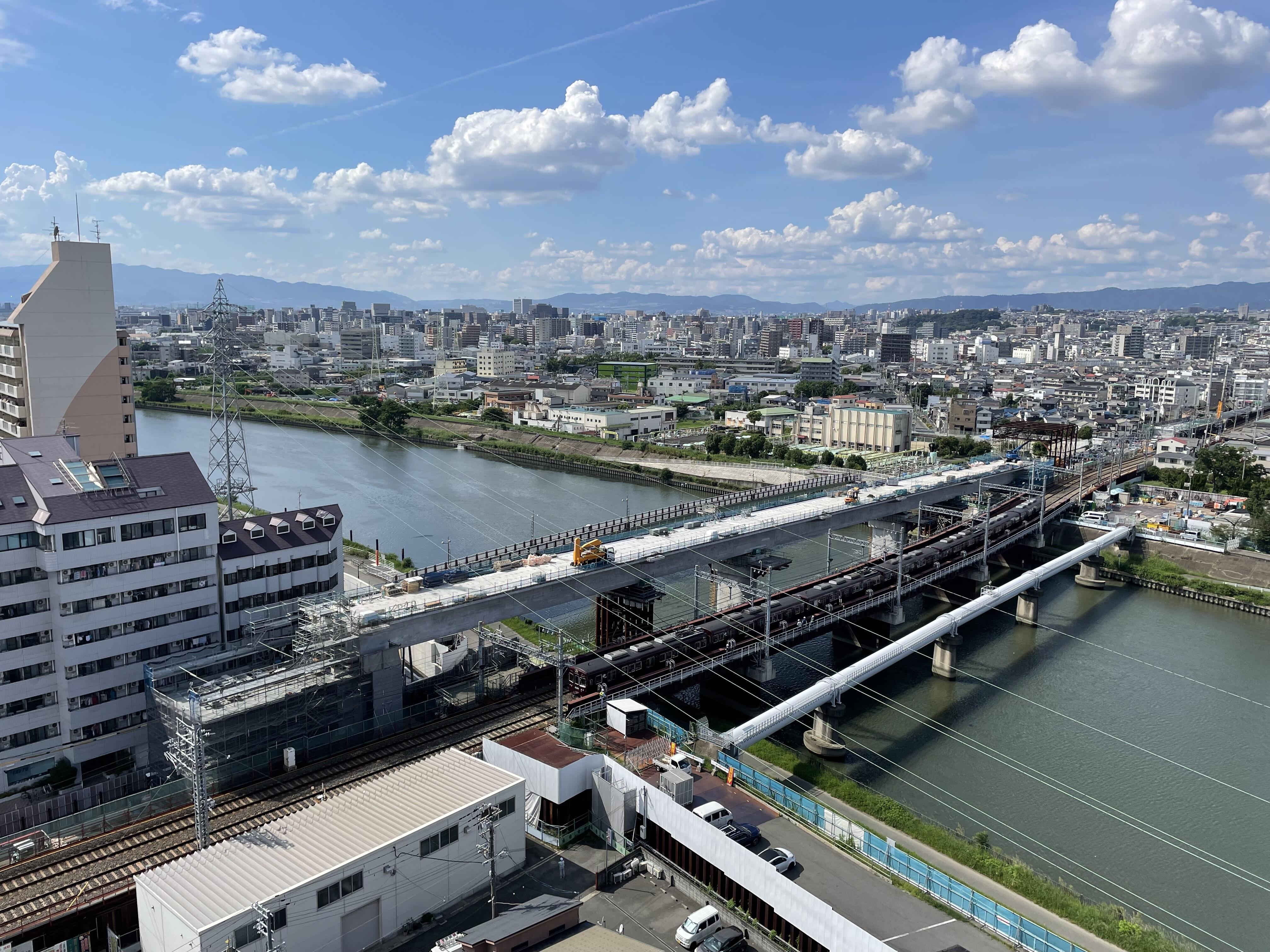 淡路駅周辺連続立体交差工事進捗状況