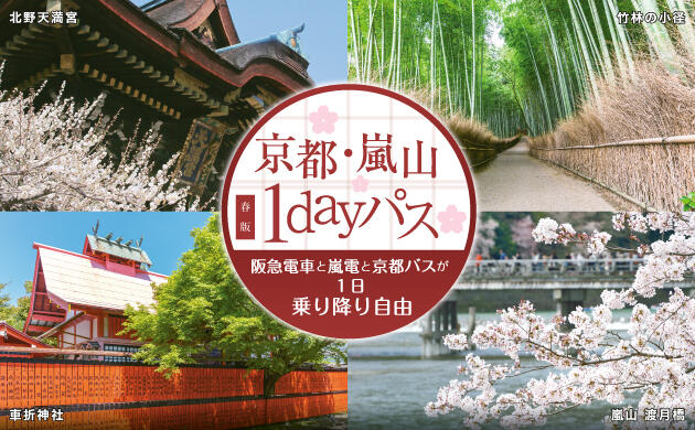 〈デジタル企画券〉京都・嵐山1dayパス